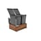 Rev-A-Shelf Walnut Hardwood, Dark Brown, 15 in W, 19.25 in H, 22.13 in D, 22.13 in L, Dark Brown 4WC-WN-18DM2-SC - alternate 2